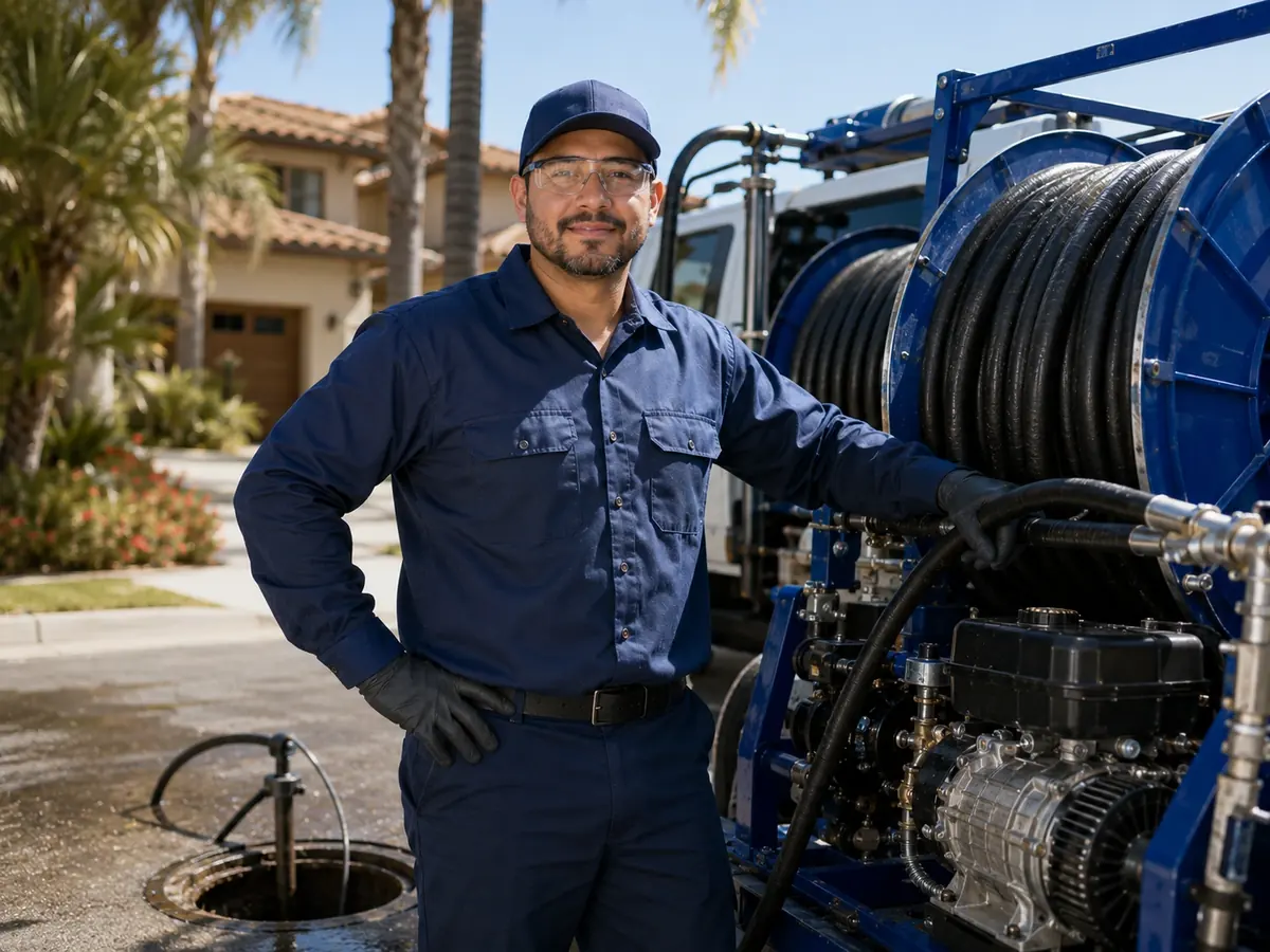 Hydro jet sewer cleaning in Lake Forest