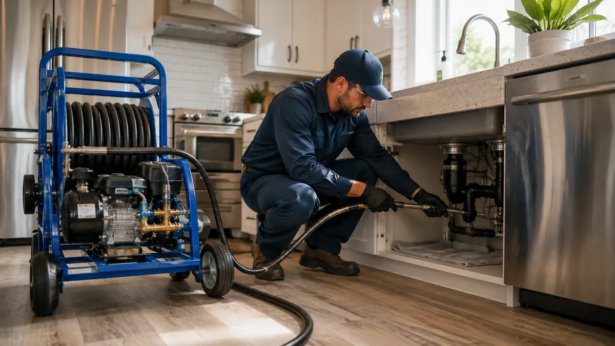 Kitchen Drain Hydro Jetting in Lake Forest
