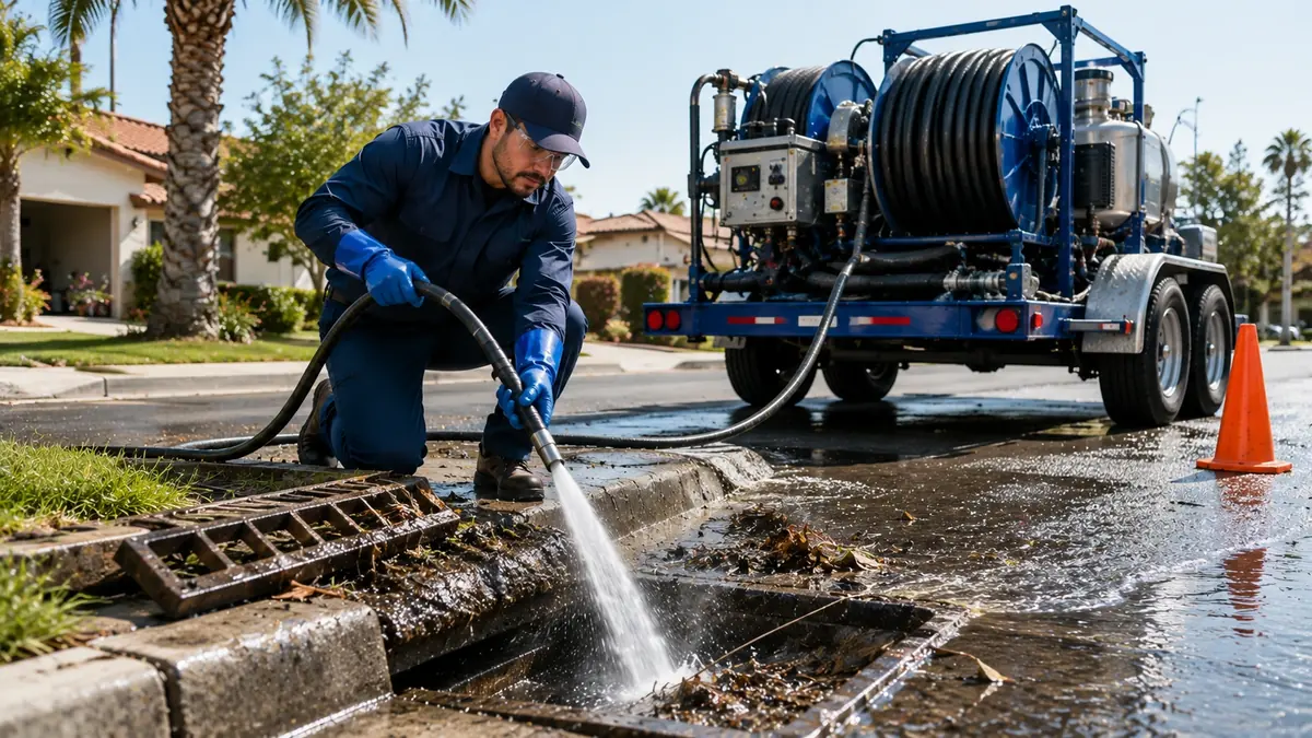 Storm Drain Hydro Jet Cleaning in Lake Forest
